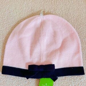 Kate Spade Pink and Black Knit Hat